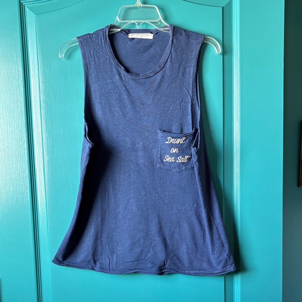 Project Social T Los Angeles Tank Top “Drunk on Sea Salt”